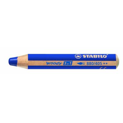 Crayon WOODY 3 en 1 Extra large Bleu Outremer