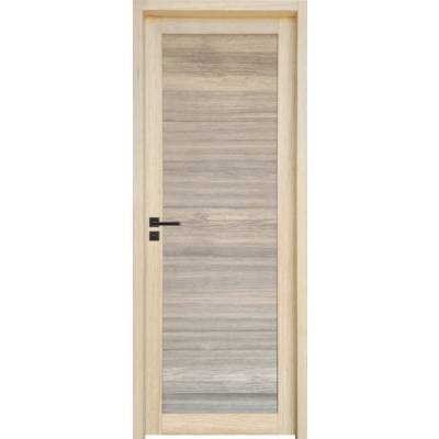 Bloc-porte à recouvrement MANOSQUE plaqué bois fraké brut Hui.88mm - 204 x 93 cm - Gedimat - ORAISON MENUISERIE