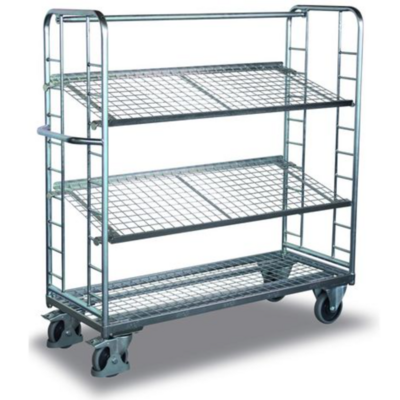 Support à verres sur roulettes 5 niveaux