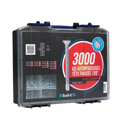 Coffret 3000 vis auto-perceuses TFC SCELL-IT - COF004-TFC - Maxoutil