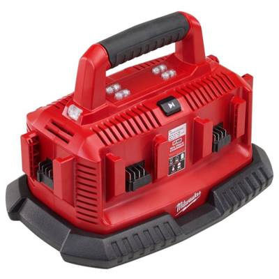 Chargeur  MILWAUKEE  M1418 C6 - 14-18V Multibay pour 6 batteries - 4932430086 - Maxoutil