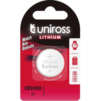 Pack de 1 Pile Lithium CR2450, 3V