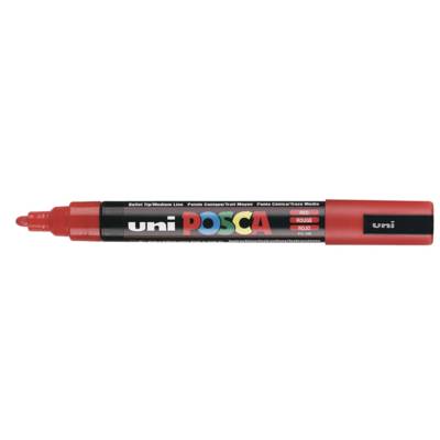 Marqueur pointe conique moyenne pc5m 1,8 - 2,5mm rouge - POSCA