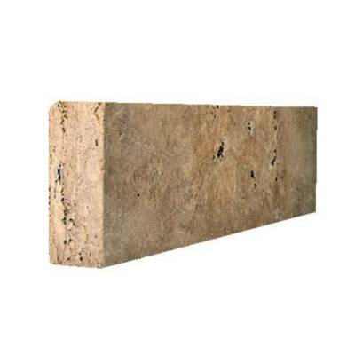 Bordure pierre naturelle TRAVERTIN Classic - 50 x 20 x 8 cm - Gedimat - DISTRIMAT