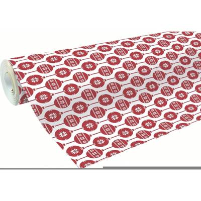 Rouleau Papier Cadeau ALLIANCE 0,7 x 50 m boule scandinave