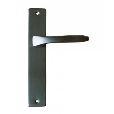 Ensemble sur plaque LUNEL sans trou alu gris carbone 195mm - Gedimat - DT 2000