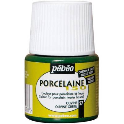 Flacon 45 ml Peinture P150 porcelaine Coloris Olivine - PÉBÉO