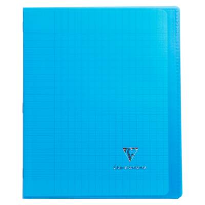 Cahier protège-cahier Koverbook Piqué Polypro 17x22cm 48p séyès Coloris Aléatoire - CLAIREFONTAINE