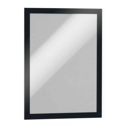 Cadre Magnétique DURAFRAME A4 Adhésif Noir