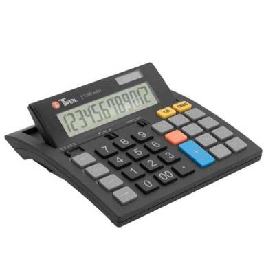 Calculatrice de bureau TWEN J-1200 solar, 12 carac.