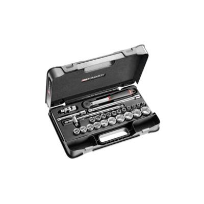 Coffret DBOX 26 pièces Cliquet étanche et douilles 1/2" 6 pans métriques FACOM - S.161-4P6PB