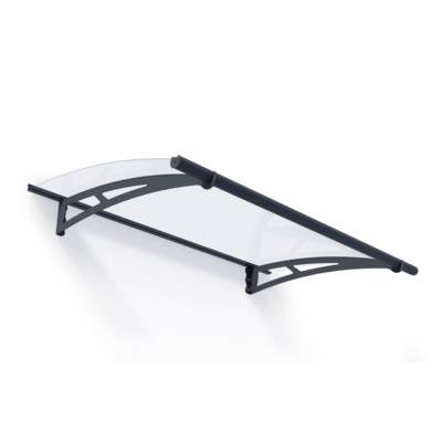 Marquise inox AQUILA 1500 - 150,5 x 91,5 cm - Gedimat - PALRAM