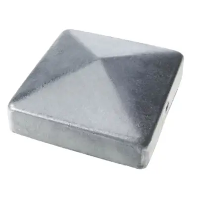 Chapeau pour poteau bois acier 90x90mm - Gedimat