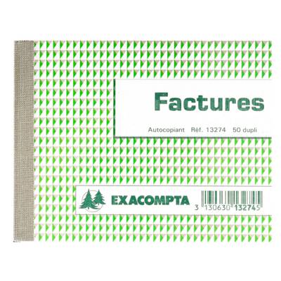 Manifold FACTURE 105 x 135 mm 50 Feuillets dupli - EXACOMPTA