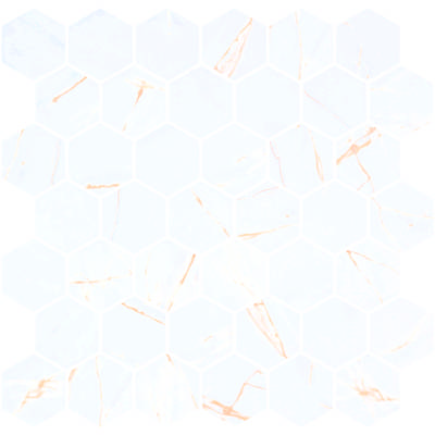 Carrelage mur intérieur HEX XL ECOSTONES - 28,4 x 28,6 cm ép.6 mm - Gedimat - ONIX