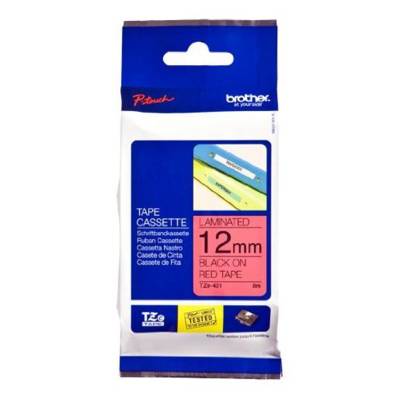 Rruban TZe-431  Largeur: 12 mm, noir / rouge