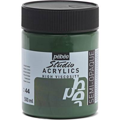 Flacon 500ml Peinture Studio Acrylics Haute Viscosité VERT HOOK - PÉBÉO