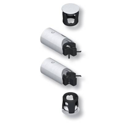 Kit poignée droit inox 304 pour DIVA XX LA CROISÉE DS - Ø int. 35 - 2 supports 2 bouchons - DS7353 - LA CROISEE DS