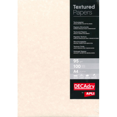 Papier de communication Structuré A4 95g 100 feuilles Parchemin Gris Chaud