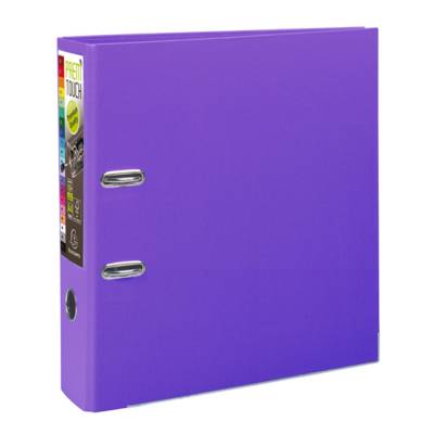 Classeur à levier Prem'Touch dos 80mm A4 violine