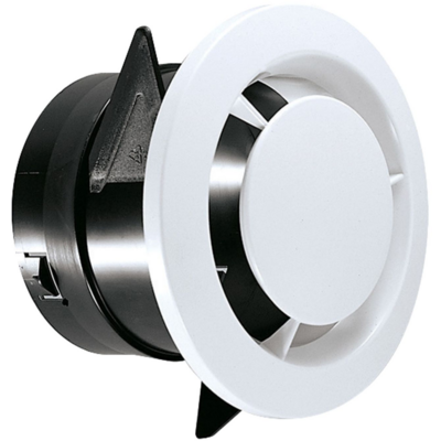 Bouche fixe d'extraction wc PB 80 NP avec manchon court Ø80 - ATLANTIC - 422147