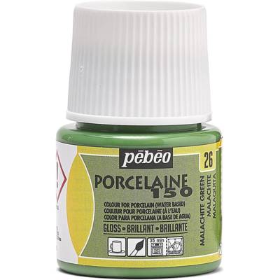 Flacon 45 ml Peinture P150 Porcelaine Coloris Vert Malachite - PÉBÉO