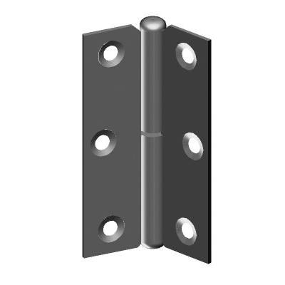 Charnière à dégonder à noeud roulé MONIN - droite - 70 x 45 mm - 433 270