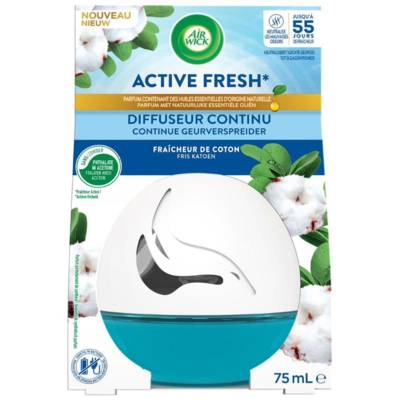 Diffuseur Continu Active Fresh Coton  Flacon de 75 ml