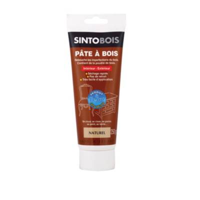 Pâte à bois à l'eau Naturel Tube de 250 grammes - 37900 - SINTO SA
