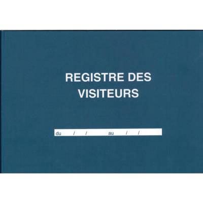Registre des visiteurs 96 pages 210 x 297 horizontal