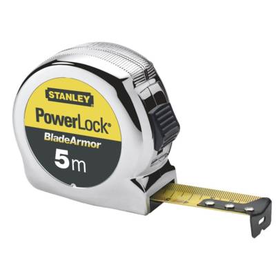 Mesure STANLEY Powerlock Blade armor - 5m x 25 mm - 0-33-514 - Maxoutil