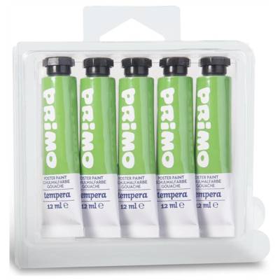 Pack 5 Tubes Aluminium 12ml Peinture Gouache Vert brillant  610