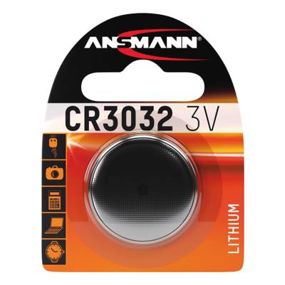 Pile Bouton Lithium CR3032, 3 Volt 550 mAh