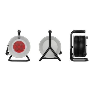 ENROULEUR H05VV-F 3G1,5 mm² L25m, tambour plastique GEDIMAT PERFORMANCE PRO - Gedimat