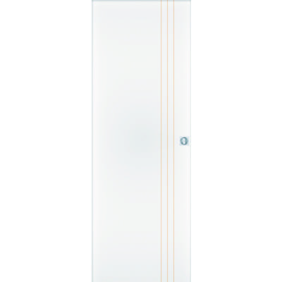 Porte coulissant alvéolaire VERTI gravée à peindre - 204 x 73 cm - Gedimat - ATELIER