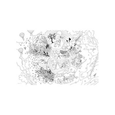 Coloriage géant "Les Explorateurs" 80 x 120 cm