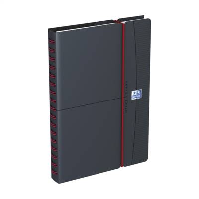 Agenda Civil spiralé Semainier 10x15cm Gris élastique rouge