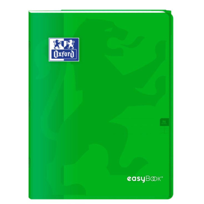 Cahier Easybook agrafé 24x32cm 96 pages grands carreaux 90g vert