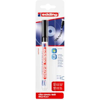 Marqueur cd-dvd-bd 8400 Noir Pointe Fine 0,5-1 mm - EDDING