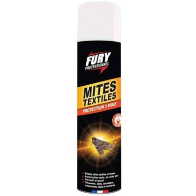 Aérosol 400 ml Anti-Mites et Larves Textiles Pulvérisation Sèche