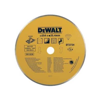 Lame 250 x 25.4 mm DEWALT pour porcelaine et pierre - DT3734-XJ - Maxoutil