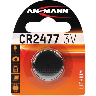Pile Lithium CR2477, 3 Volt, 1.000 mAh