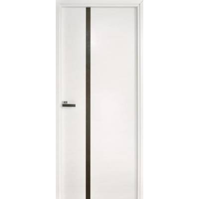 Bloc-porte pleine ZAO SIGNATURE CERAMIQUE à chant droit laqué blanc lisse satiné H.KM1.72 à 110 mm avec insert céramique - 204 x 73 cm - Gedimat - MENUISERIES D'OLT