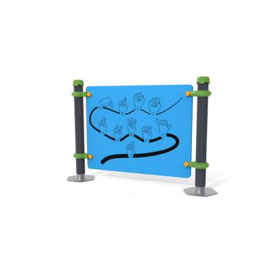 Panneau ludique - Langues de signes Q-Z - Husson