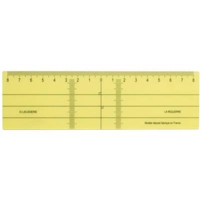 Réquerre de 17cm en plastique jaune