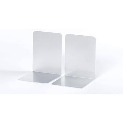 Lot de 2 Serre-livres en aluminium 10 x 10 x 13 cm Aluminium - MAUL