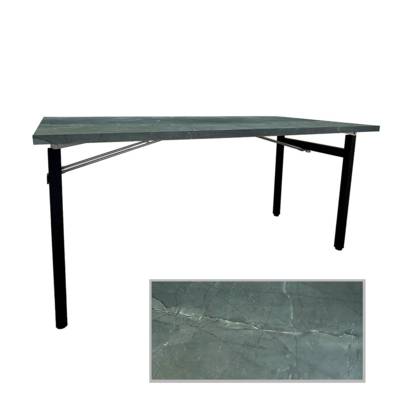 Table pliable Tambu 160x80cm marbre jade - intérieur - RestooTab