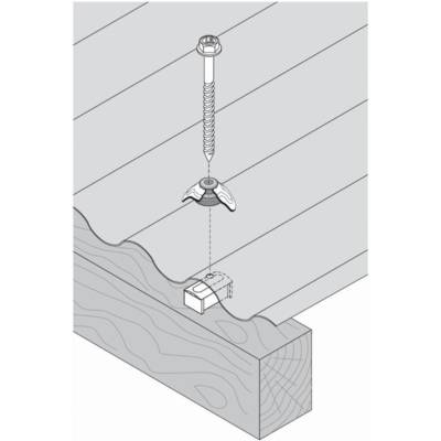 Cavalier ETANCO pour GO 177x51 - 40x40 mm - Ø reac 8.5 mm - 100 pièces - 70018 - Maxoutil