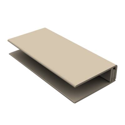 Profilé de bordure clipsable PVC beige RAL 9001 - Gedimat - DURASID