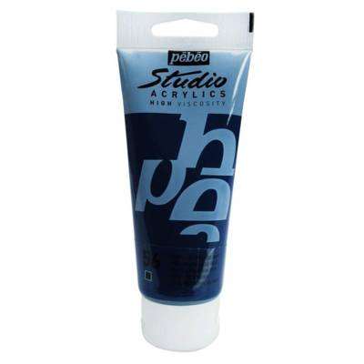 Peinture Studio Acrylique Tube Bleu de Prusse Imitation 100 ml - PÉBÉO